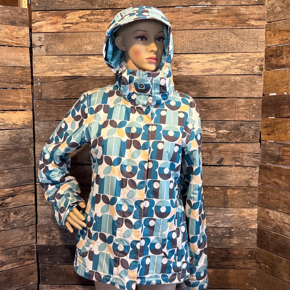 💰BOGO FREE Roxy Snowboarding Skiing Winter Outdoor Coat w Removable Hood - Picture 3 of 16